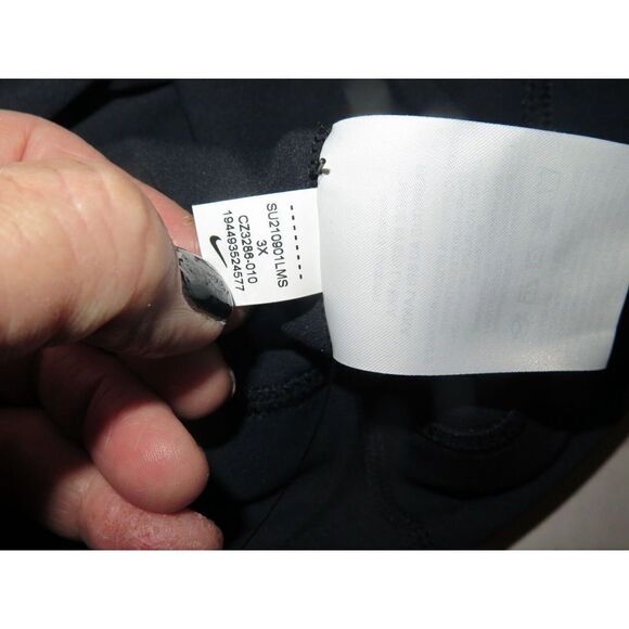 Nike Yoga CZ3286 Women Plus Sz 3X Black/Dk Smoke Gray Infinalon Cropped Tank - Picture 5 of 5